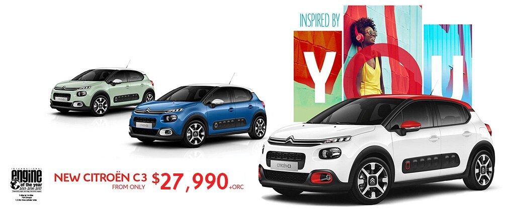 New Citroen C3 from $27,990 + ORC
