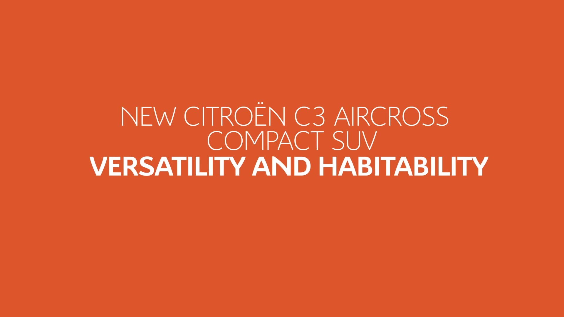 Citroën C3 Aircross SUV Tutorial Videos - Modulatiry